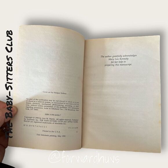 Bundle Sale 3 for $15 | Baby-Sitters Club | Book #34 | Vintage 1990 - Picture 7 of 9